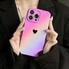 Чехол для телефона с градиентным узором "Милашка" Подходит для iPhone 17 16 15 14 13 12 11 Pro/Max/Plus Противоударная задняя крышка