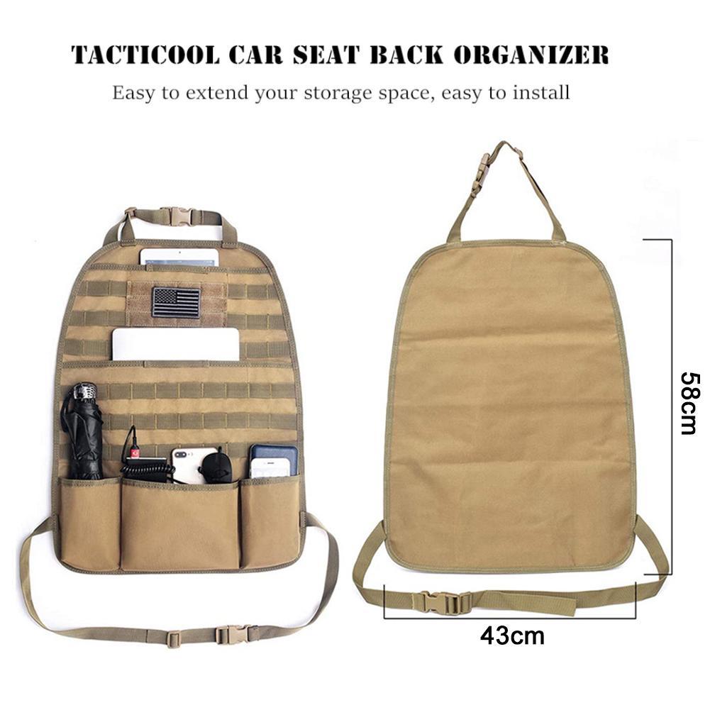 Органайзер для заднего сиденья автомобиля, тактические аксессуары, армейская сумка для хранения Molle, военная сумка для самостоятельного вождения и охоты
