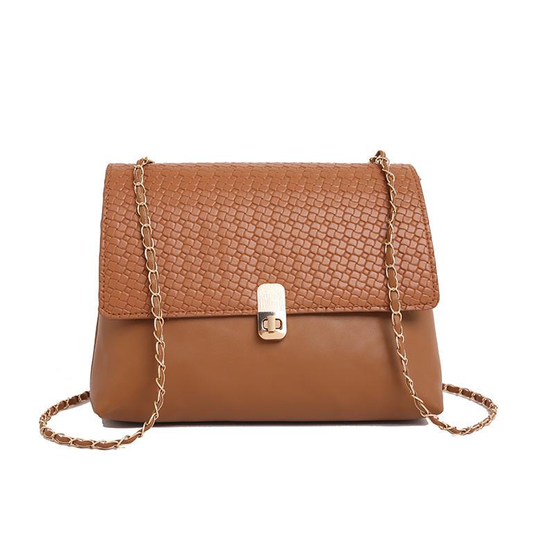 Trendy Large Capacity Woven Texture Crossbody Bag For Women In Versatile Black White Orange Brown