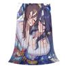 Uma Musume Pretty Derby Одеяло Флис Весна/Осень Многофункциональное Легкое Плед для Дивана Улицы Плюшевое Тонкое Одеяло