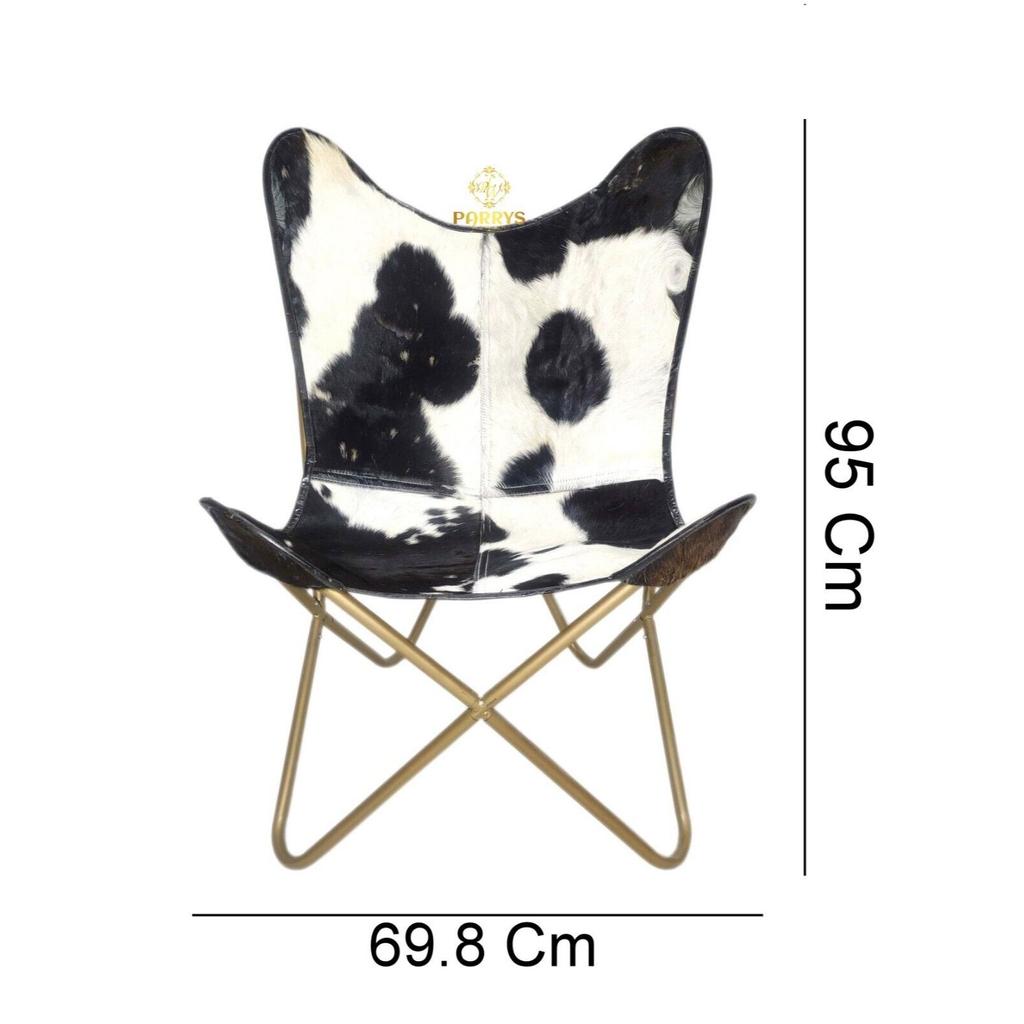 Butterfly Chair - Genuine Leather Office Chair, Handmade Relaxing Chair