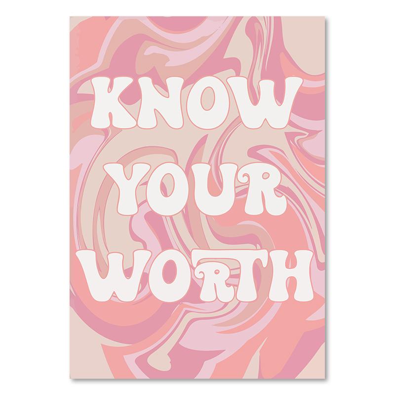 Датская пастельная картина на холсте, красочная настенная живопись в стиле бохо, модный розовый постер, эстетические принты в виде сердца с любовью, фотографии в общежитии, декор комнаты