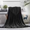 Soft Warm Grey Coral Fleece Blanket for Sofa Bed Office Camping and Pets Cozy Nap Throw