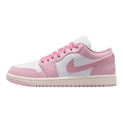 Air Jordan 1 Support Низкие Винтажные Баскетбольные Кроссовки Унисекс Белый Элемент Розовый DC0774-607