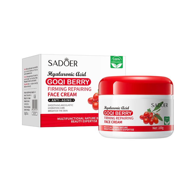 Укрепляющий крем против морщин с ягодами годжи 100 г SADOER Skin Rejuvenation Delicate Cream
