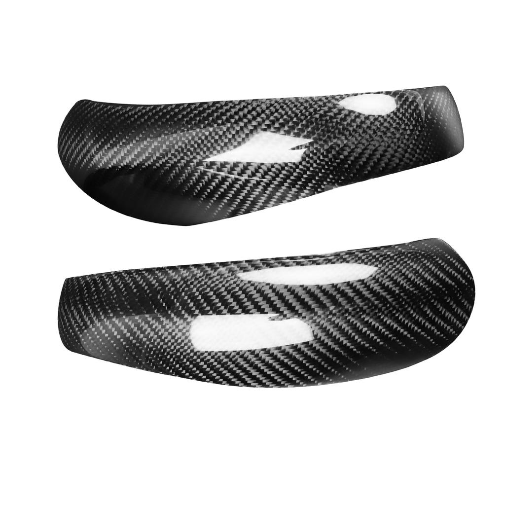 2Pcs Rearview Mirror Cover Add-On Carbon Fiber Cap Fit For Porsche 911 (997.1) 2005-2008