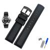 Classic Fluororubber Watch Band  For Omega Rolex Water Ghost King Seiko Waterproof Silicone Watch Strap 19mm 20mm 21mm 22mm
