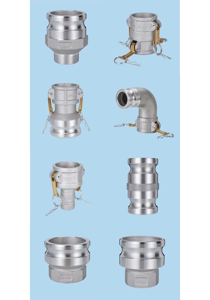 DA90-300 Aluminum Reducing Elbow Lever-Operated Cam Quick Coupling Pipe Fitting
