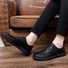Genuine Leather Shoes Men Cow Leather Mens Casual Shoes Black Brown Plus Size Wedding Party Dress Shoes