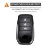 Чехол-оболочка для корпуса автомобильного ключа для Toyota Land Cruiser 200 Prado Crown Yaris Cross Hilux Innova Fortuner Camry Alphard Previa Vellfire