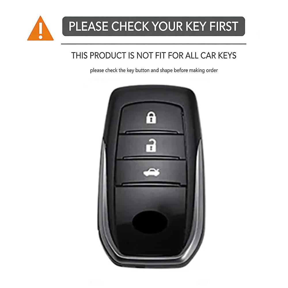 Чехол-оболочка для корпуса автомобильного ключа для Toyota Land Cruiser 200 Prado Crown Yaris Cross Hilux Innova Fortuner Camry Alphard Previa Vellfire