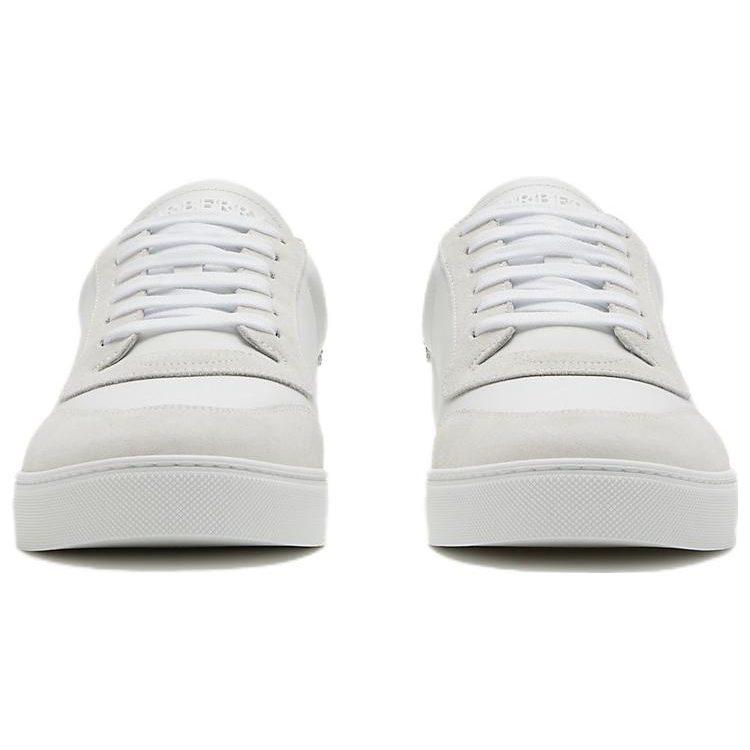 Burberry Low top Skateboard Shoes Men's White 80773871