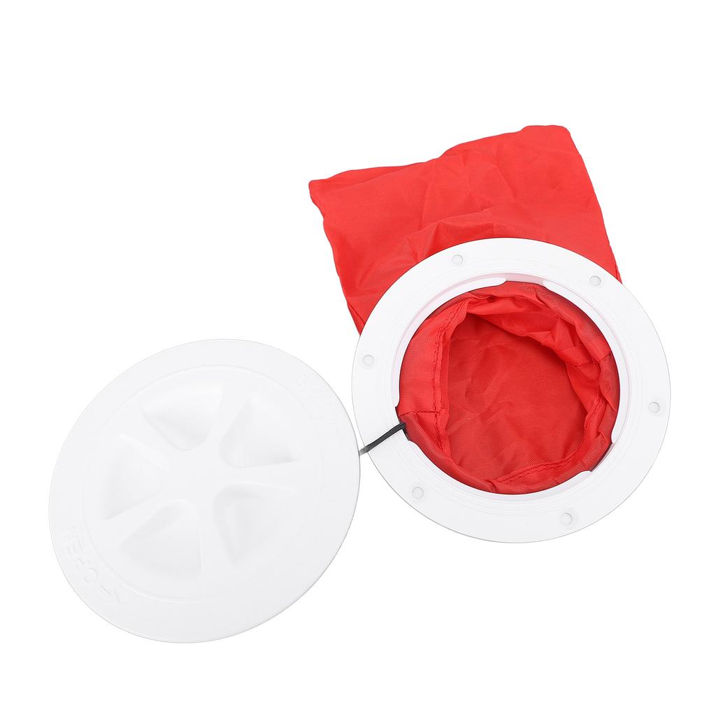 Комплект палубной пластины 6 дюймов с сумкой для хранения Круглая герметичная крышка люка для морских яхт, лодок, каяков Белая