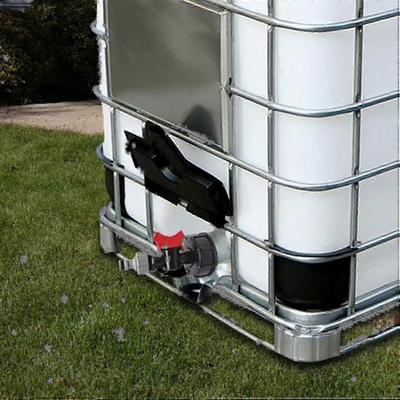 Кран-адаптер S60x6 для IBC-контейнера с водопроводным краном 3/4", пищевой ПЭ, сменный кран для 1000-литровой емкости для воды