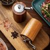 Hand Cranked Pepper Grinder Kitchen Hand Crankedss Solid Wood Sichuan Pepper Black Pepper Grinder Household Sea Salt Pepper Powder Grindingss Bottle