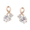 Bloom K10 Pink Gold Cubic Zirconia Earrings, 0231-3628-0016-0000