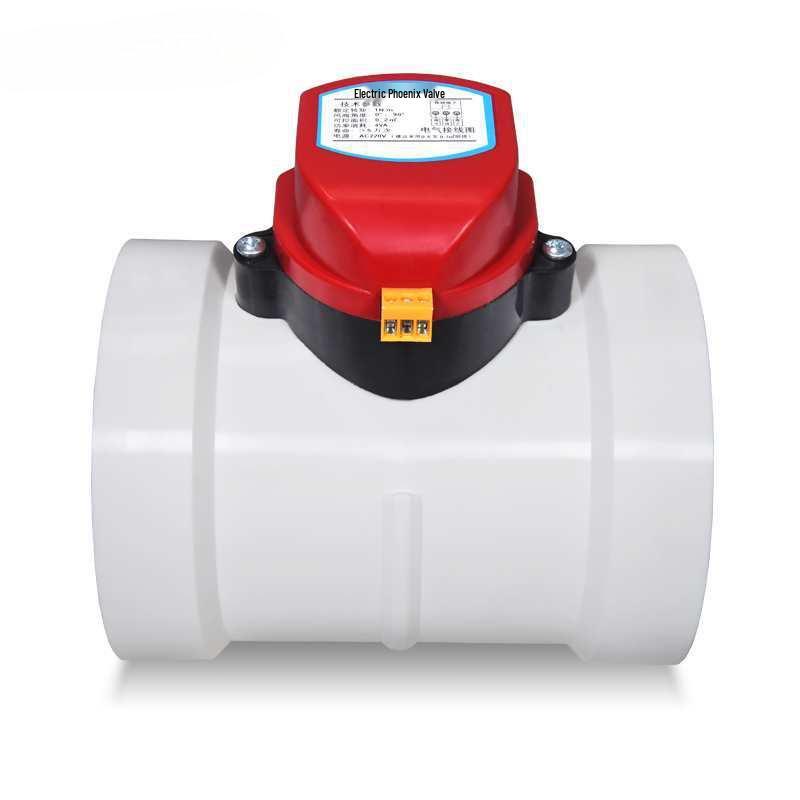 Пластиковый ПВХ Электрический Герметичный Бабочковый Клапан с Силиконовым Уплотнением для Регулирования Расхода Воздуха в Трубопроводах