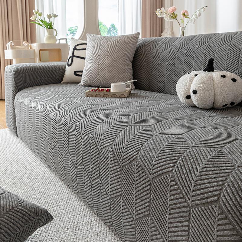 Simple Style Soft High Weight Polar Fleece Sofa Cover New Autumn and Winter Anti Slip All Inclusive Universal Cover