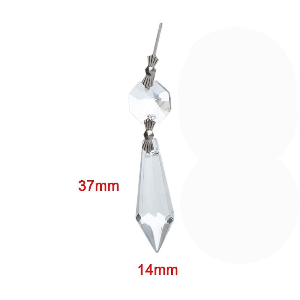 Shiny Glass Home Decor Hanging Crystal Pendant Crystal Ornament Chandelier Parts Prisms Pendant