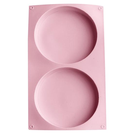 Baking Mold Heat-resistant Easily Demoulding Food Grade Pastry Tool Silica Gel 2 Gird Round Edge AVE