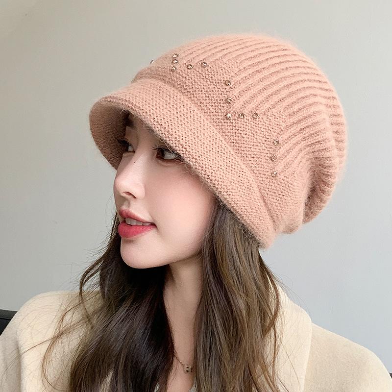 Women's Warm & Cozy Knit Beanie Hat: Solid Color Winter Ear Protection for Outdoor Activities