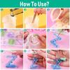 Keychain Resin Crafts Crystal Silicone Mould Casting Molds Letters Resin Mold Jewelry Making Tools