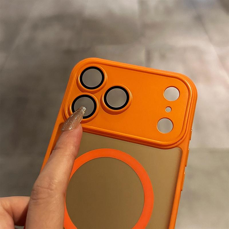 Shockproof Bumper Armor For Magsafe Matte Case for iPhone 17 Air 15 16 14 Plus 13 12 11 Pro Max PC TPU Camera Protection Cover