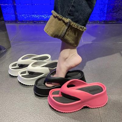 Летние женские тапочки EVA Мягкие боковины Садовая обувь на танкетке Милые сандалии Нескользящие женские шлепанцы на платформе Zapatos