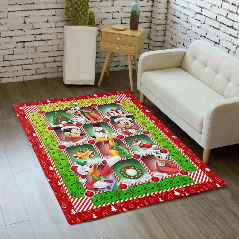1pc Mickey and Friends Rug Anti Slip, Non Shedding, Stain Defying, Ideal for Living, Bedroom & Laundry Handcrafted Home Decor