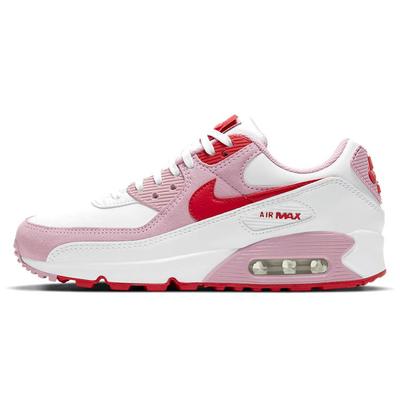 Женские кроссовки Air Max 90 Love Letter White University-Red Tulip-Pink DD8029-100