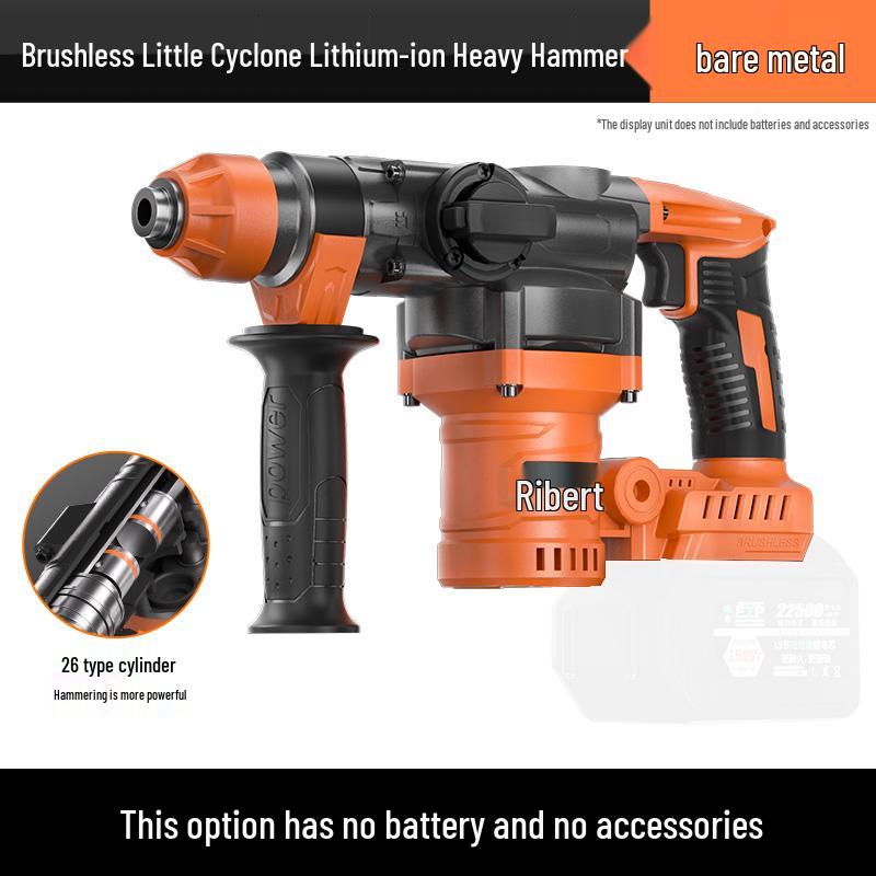 Burkert Cordless Rotary Hammer Drill, Lithium-ion, Heavy-Duty Electric Demolition Hammer for Concrete, Dual-Use with Square Shank.
