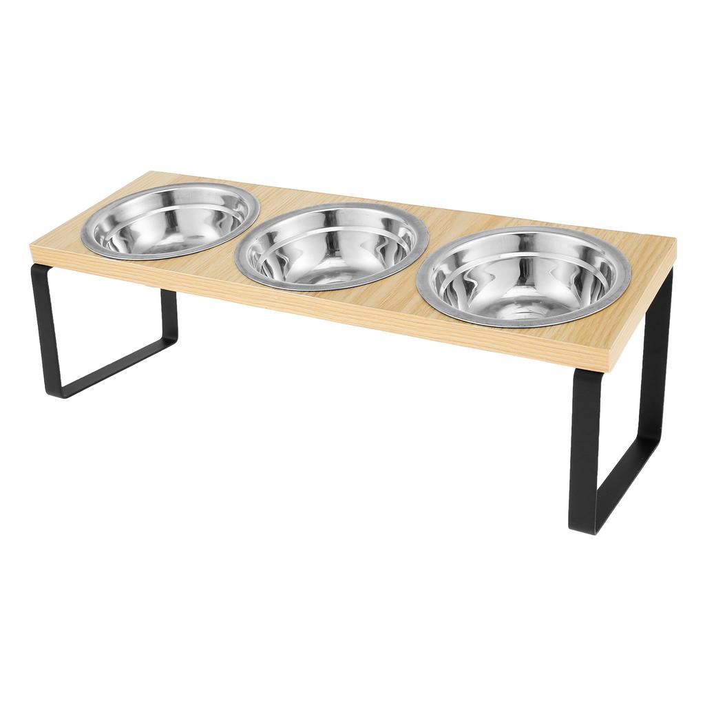 Приподнятые миски для питомцев Деревянная подставка для кошачьей миски Наклонный под углом 15° Приподнятый кормушка для кошек Для кормушки для собак Контейнер для кормления водой Кошачьи принадлежности