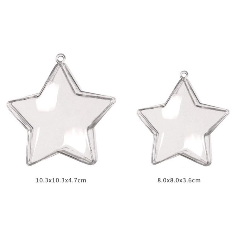 Прозрачный полый пластиковый шар, используемый в качестве рождественского украшения, коробки для конфет и подвески вечных цветов