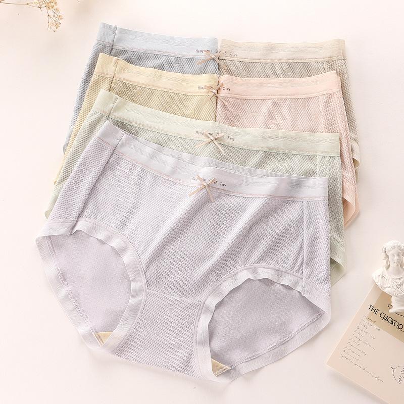 Panties Women Briefs 5a Anti-bacterial Seamless Briefs Bow Panties Summer Thin Underwear