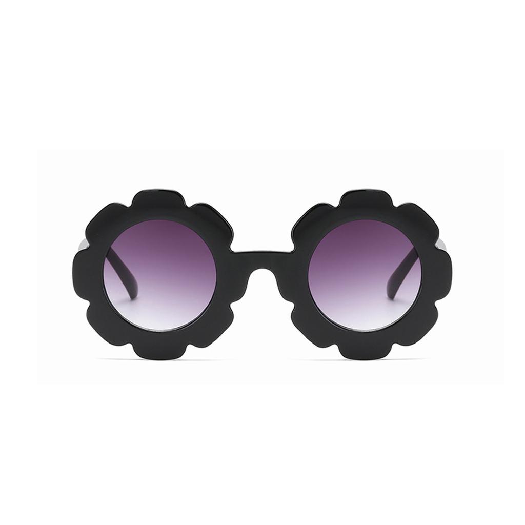 Солнцезащитные очки Цветок и ПК Материалы УФ Оправа Круглые Для Детей Милые