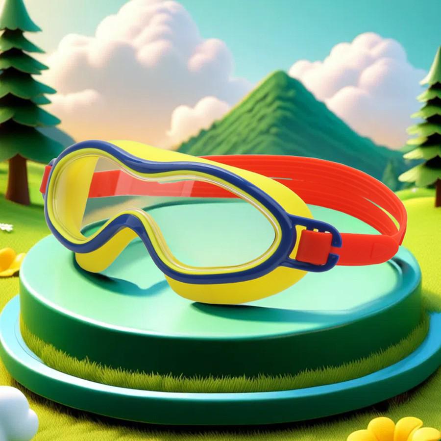 Kids' Waterproof & Fog-Proof HD Swim Goggles - Large Frame for Boys & Girls