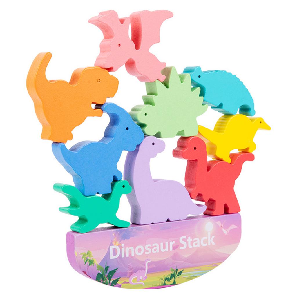 Wooden Animals Balance Stacked High, Educational Toys, Balance Building Block Toys, Train Children's Hand Eye Coordination