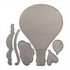 Cutting Template Kit: Balloon, 1.4x2cm-6x8.6cm, Tab.-bag 6pcs