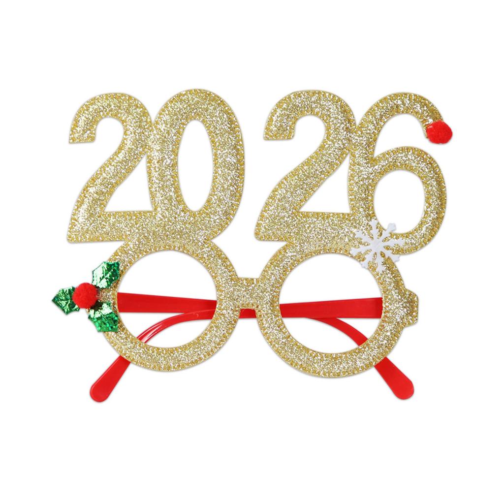 Christmas Glasses Creative Digital Funny Glasses Christmas Party Decoration New Year Photo Glasses Frame