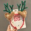 Christmas Headband Christmas Antler Hairpin Ladies Headdress Holiday Decoration Gift Big Bow Headband Christmas Headdress