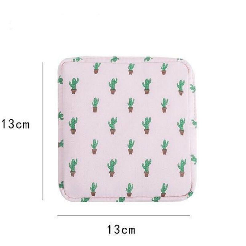 1pc Sanitary Napkin Storage Bag Portable Cosmetic Lipstick Storage Bag Travel Earphone Coin Organizer Pouch Bags Cute Girl Bag