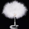 with Tassels Fluffy Colorful Craft Handheld Fan Portable Dance Hand Fan Ancient Style Group Fan