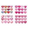 Valentine's Day Decoration Props, Love Gifts, Sealing Stickers, Adhesive Stickers, Party Supplies, 4 Sheets, 48pcs/Set