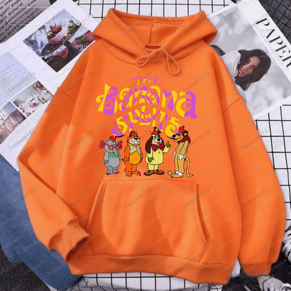 The Banana Splits Classic TV Show Hoodie Unisex Retro Cartoon Novelty Sweatshirt Casual Fashion Long Sleeve Gift Men Women Tops