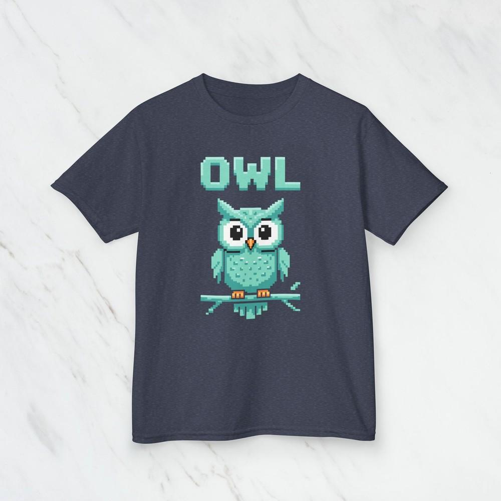 Cute Owl Kids Tee Fun Graphic Shirt for Children Playtime and Everyday Wear Unisex T-Shirt