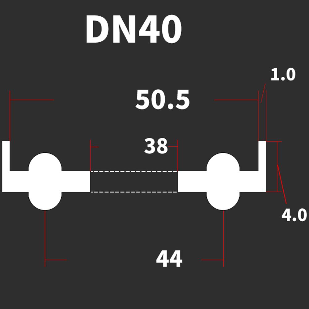 DN10-DN200 Стандарт DIN 3/4" 1.5" 2" -8" Тройной зажим EPDM Санитарная уплотнительная прокладка Лента для домашнего пивоварения