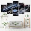 Canvas Printed Modular Poster 5 Panel Weapons Revolver Wall Decorative Pictures Canvas Painting Modern Wall Art Home Decoration No Frame