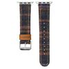 Watch Band For Apple Watch Series 10 Ultra 9 8 7 SE 6 5 4 3 2 1 46mm 49mm 45mm 44mm 42mm Vintage Wool+Leather Strap