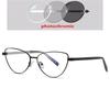 0 -0.5 -0.75 To -6.0 Blue Light Blocking Cat Eye Nearsighted Glasses For Women Metal Shortsighted Prescription Glasses Women