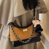 Нишевая ретро текстурная сумочка женская 2025 новая высокоценная сумка-цепочка с бриллиантами простая наплечная сумка-мессенджер